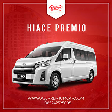 Rental mobil manado - hiace premio